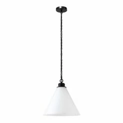 Top 10 👍 World Market Delvi Metal And White Glass Cone Shade Pendant Lamp 👏 -Lighting Sales Store unnamed file 708