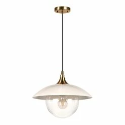 Brand new 👍 World Market Alice Glass and Metal Dome Pendant Lamp ✨