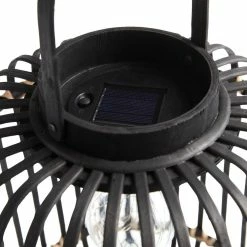 Cheap 💯 World Market Black Natural Fiber Solar LED Lantern ⭐ -Lighting Sales Store unnamed file 726