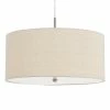 Deals 🔥 World Market Billie Small Natural Linen Drum 3 Light Pendant Lamp 👏