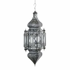 Deals 🥰 World Market Latika Extra Large Antique Zinc Hanging Candle Lantern 💯