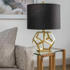 Discount 🎉 World Market Florian Gold Geometric Orb Table Lamp ❤️ -Lighting Sales Store unnamed file 747