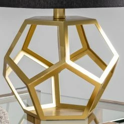 Discount 🎉 World Market Florian Gold Geometric Orb Table Lamp ❤️ -Lighting Sales Store unnamed file 748