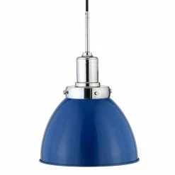 Buy 👍 World Market Iris Blue Metal Dome Shade Pendant Lamp 💯 -Lighting Sales Store unnamed file 782