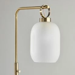 Brand new 😀 World Market Lancaster Antique Brass And Frosted Glass Floor Lamp 🔥 -Lighting Sales Store unnamed file 790