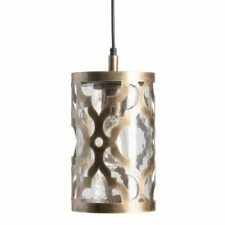 Best reviews of 🔔 World Market Glass and Brass Moroccan Style Quatrefoil Pendant Lamp 😍