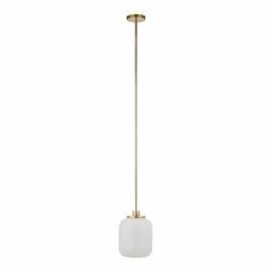 Promo 🔔 World Market Marina White Glass Cylinder And Metal Pendant Lamp 👏 -Lighting Sales Store unnamed file 817