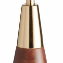 Cheapest 🥰 World Market Ezra Walnut Wood and Brass Table Lamp Base ⭐ -Lighting Sales Store unnamed file 851