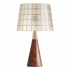 Cheapest 🥰 World Market Ezra Walnut Wood and Brass Table Lamp Base ⭐ -Lighting Sales Store unnamed file 853