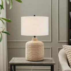 Brand new 👏 World Market Sabina Natural Woven Rattan Table Lamp ✔️ -Lighting Sales Store unnamed file 858
