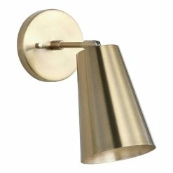 New ✨ World Market Leonardo Gold Metal Adjustable Wall Sconce 🧨