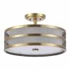 Hot Sale 🛒 World Market Greta Antique Gold Mesh Semi Flush Mount Ceiling Light ⌛ -Lighting Sales Store unnamed file 89