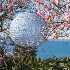 Hot Sale 🥰 World Market Round Geometric Fabric Solar LED Lantern 😍 -Lighting Sales Store unnamed file 920