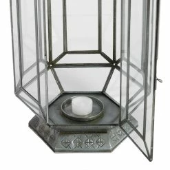 Best Pirce 🤩 World Market Latika Tall Antique Zinc Tabletop Candle Lantern 😀 -Lighting Sales Store unnamed file 931