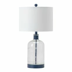 Coupon 🔔 World Market Hornby Etched Glass And Blue Metal Bottle Table Lamp ⌛ -Lighting Sales Store unnamed file 950