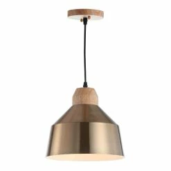 New 🧨 World Market Dajana Brass And Wood Pendant Lamp 😀 -Lighting Sales Store unnamed file 984