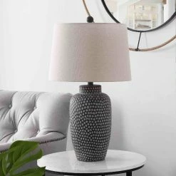 New ✨ World Market Jerlen Brown And White Organic Dot Table Lamp 🛒 -Lighting Sales Store unnamed file 986