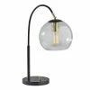 New 🎁 World Market Edie Black Metal And Speckled Glass Table Lamp 🎁
