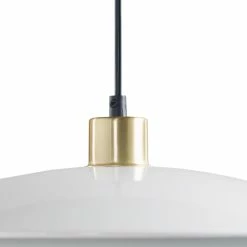 Best Pirce 🥰 World Market Darrin Matte White And Gold Metal 2 Tier Disc Pendant Lamp 🛒 -Lighting Sales Store unnamed file 993