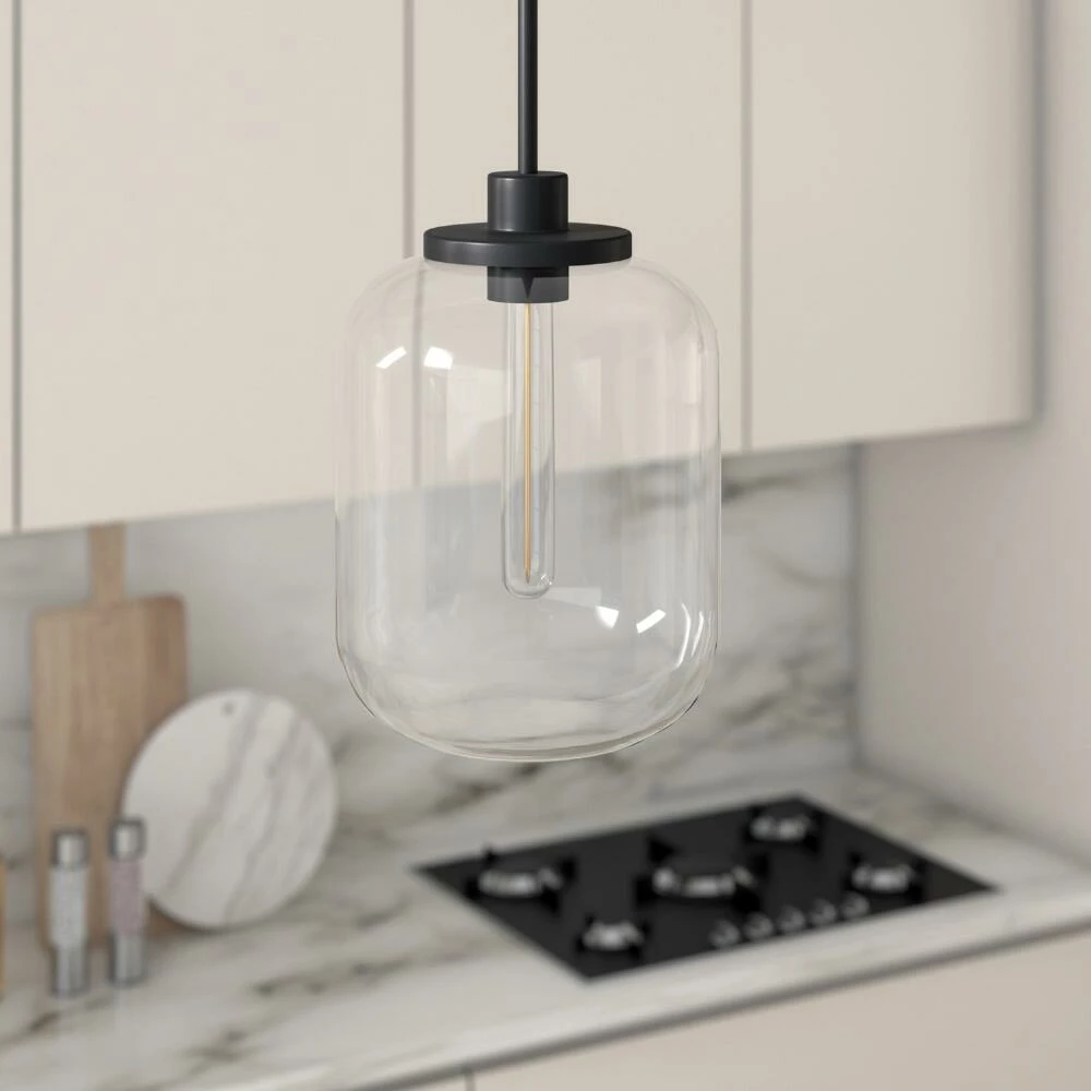 Best Sale 🔔 World Market Marina Clear Glass Cylinder And Metal Pendant Lamp ⌛ 5 Best Sale 🔔 World Market Marina Clear Glass Cylinder And Metal Pendant Lamp ⌛ - Image 3